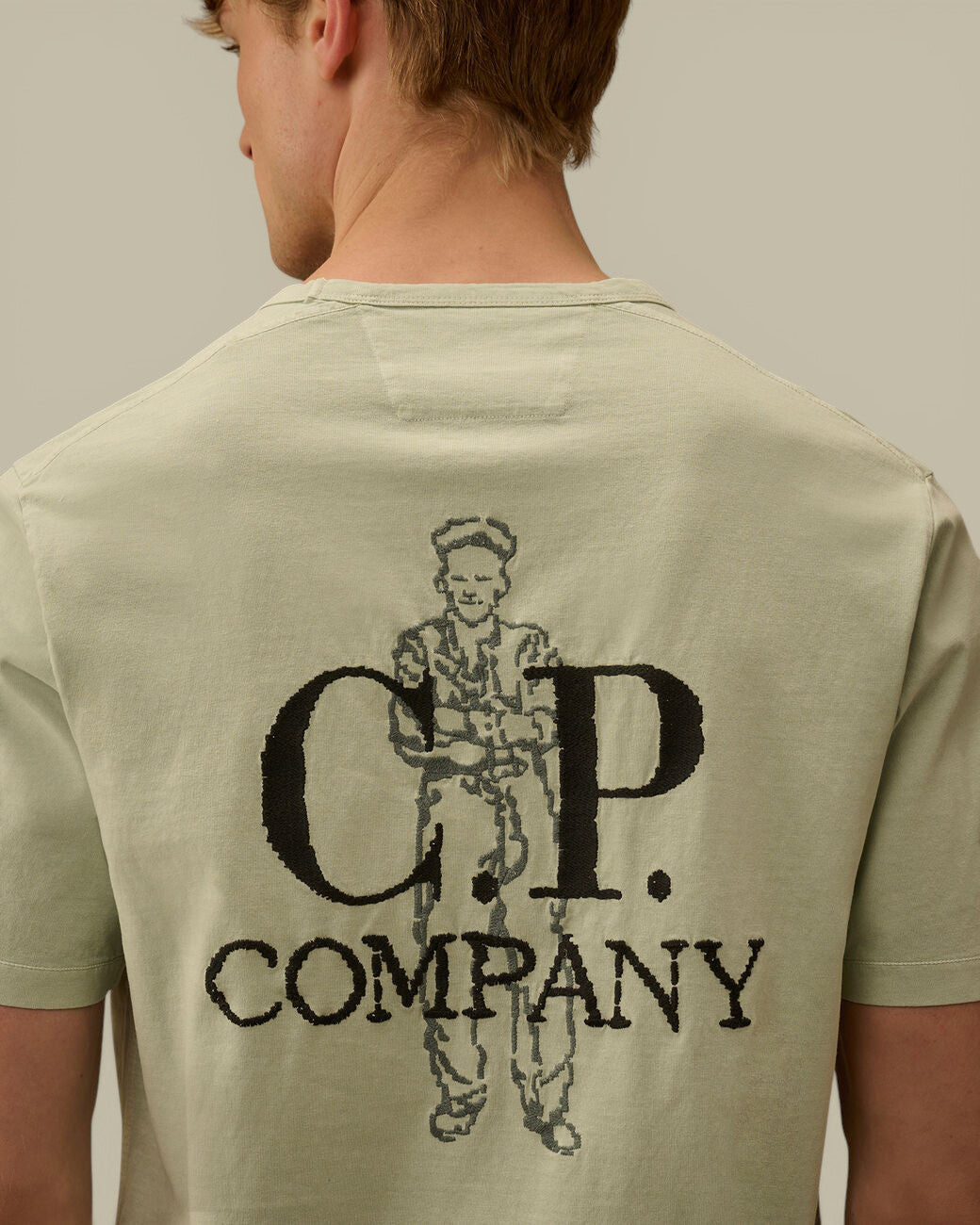 T-shirt C.P. Company Bleu - Coton épais C.P. Company
