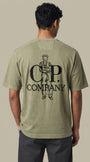T-shirt C.P. Company Kaki - Coton épais C.P. Company