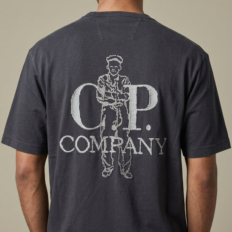 T-shirt C.P. Company Noir - Coton épais C.P. Company