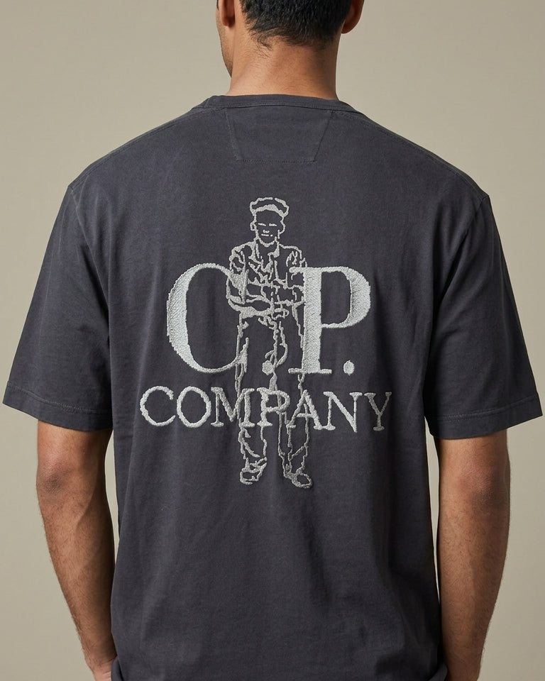 T-shirt C.P. Company Noir - Coton épais C.P. Company