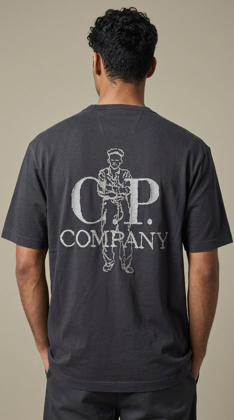 T-shirt C.P. Company Noir - Coton épais C.P. Company