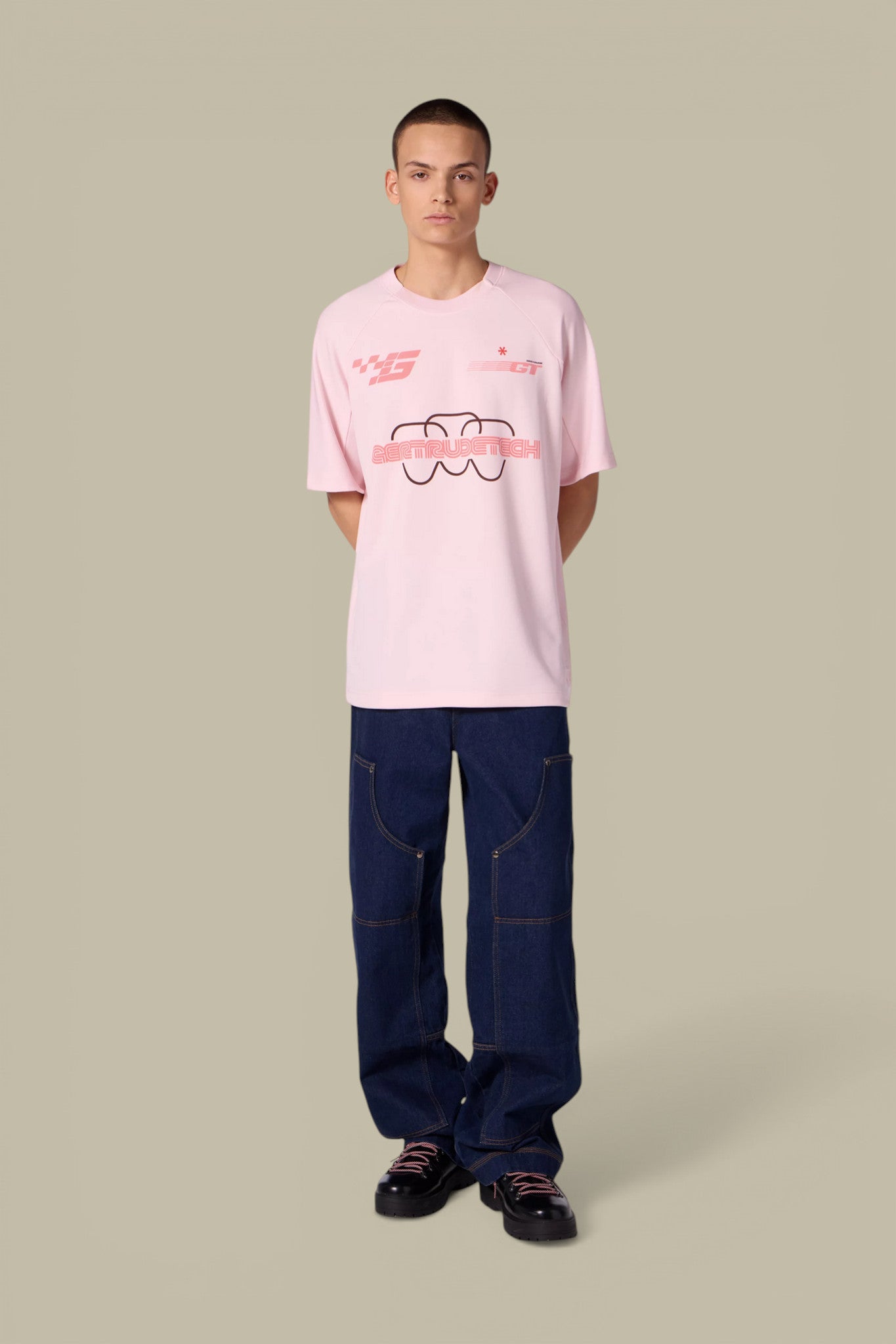 T-Shirt Gertrude Rose - Baseball Baris Gertrude