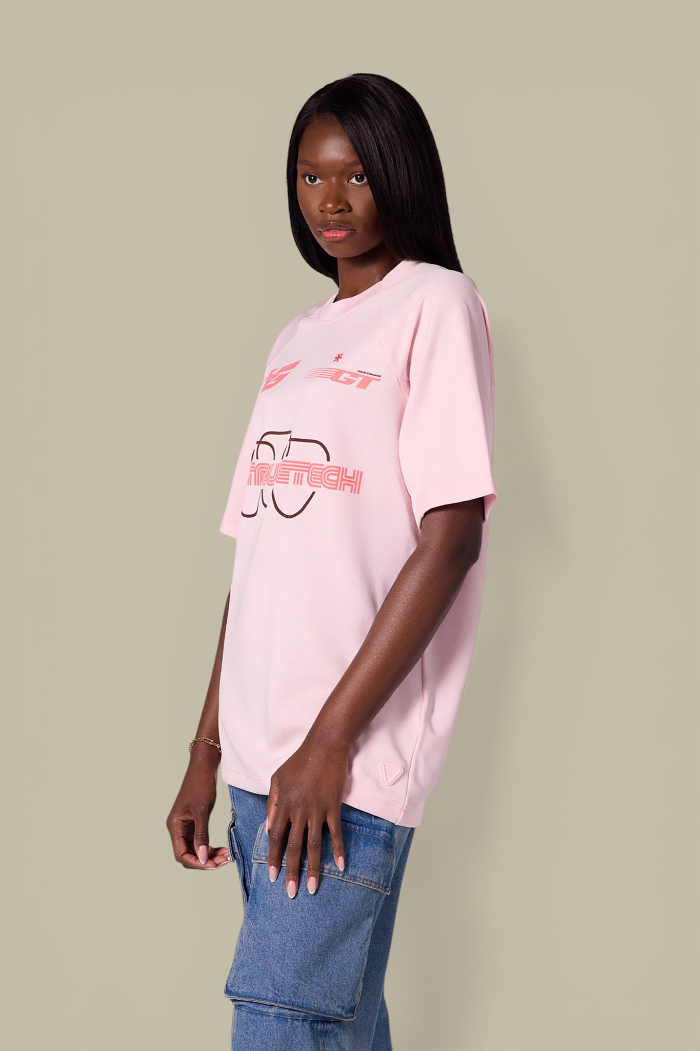 T-Shirt Gertrude Rose - Baseball Baris Gertrude