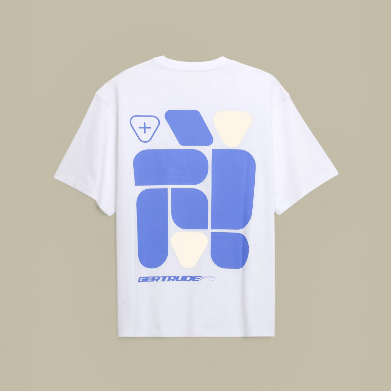 T-Shirt Gertrude Blanc Saphir - Leonce Geometry Gertrude