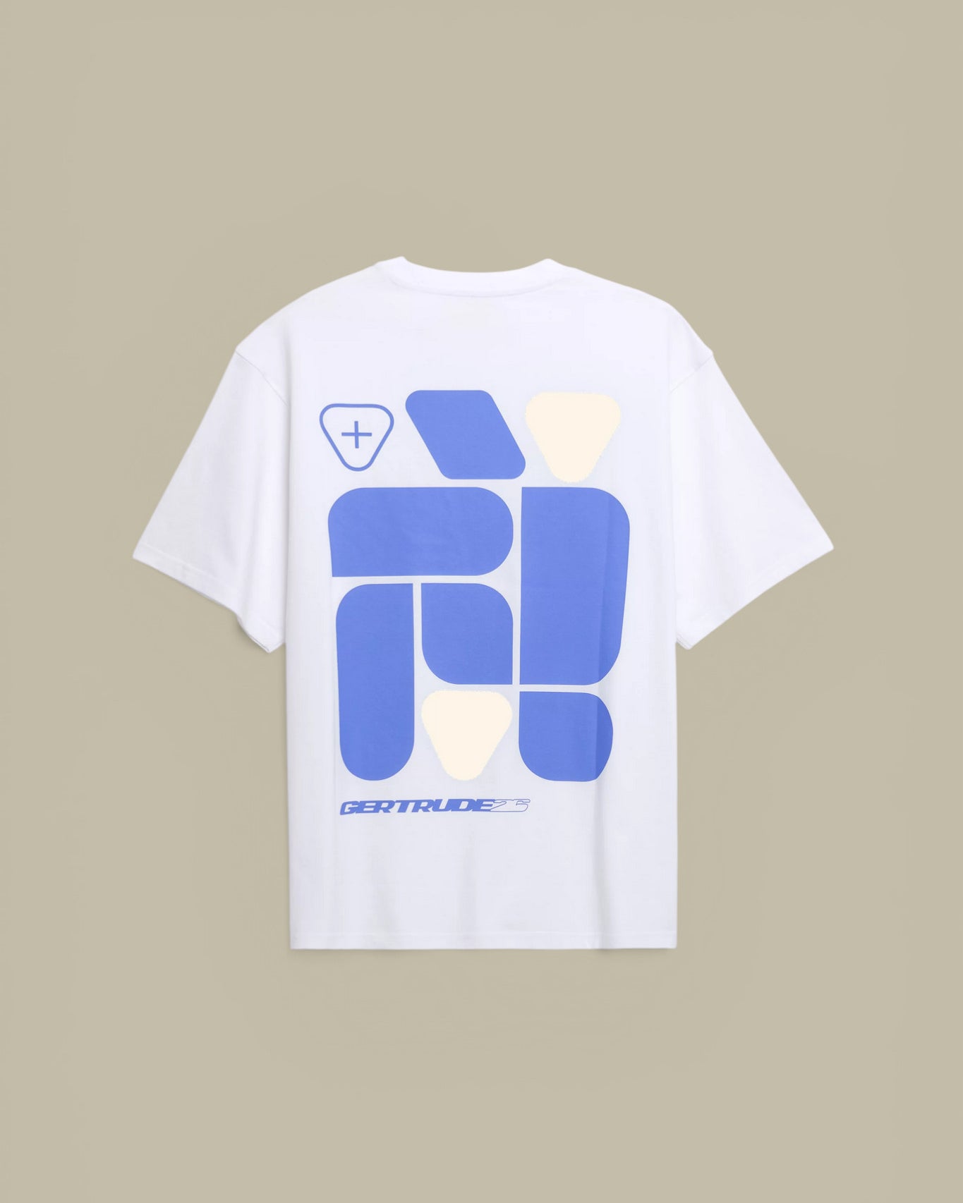 T-Shirt Gertrude Blanc Saphir - Leonce Geometry Gertrude