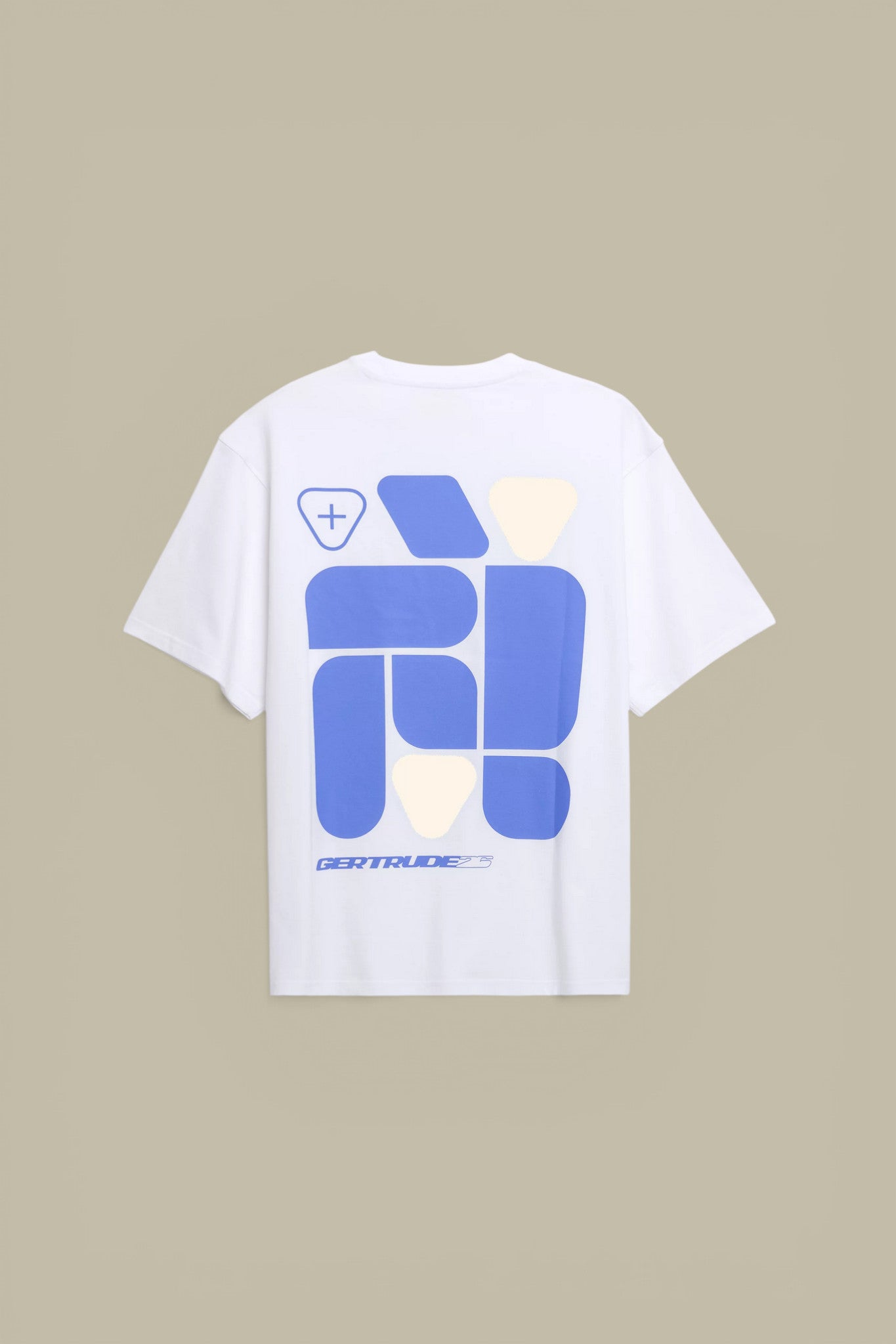 T-Shirt Gertrude Blanc Saphir - Leonce Geometry Gertrude