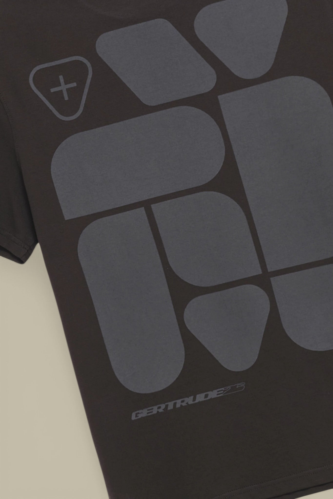 T-Shirt Gertrude Noir - Leonce Geometry Gertrude