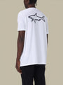 T-shirt Paul And Shark Blanc - Requin dans le dos Paul and Shark