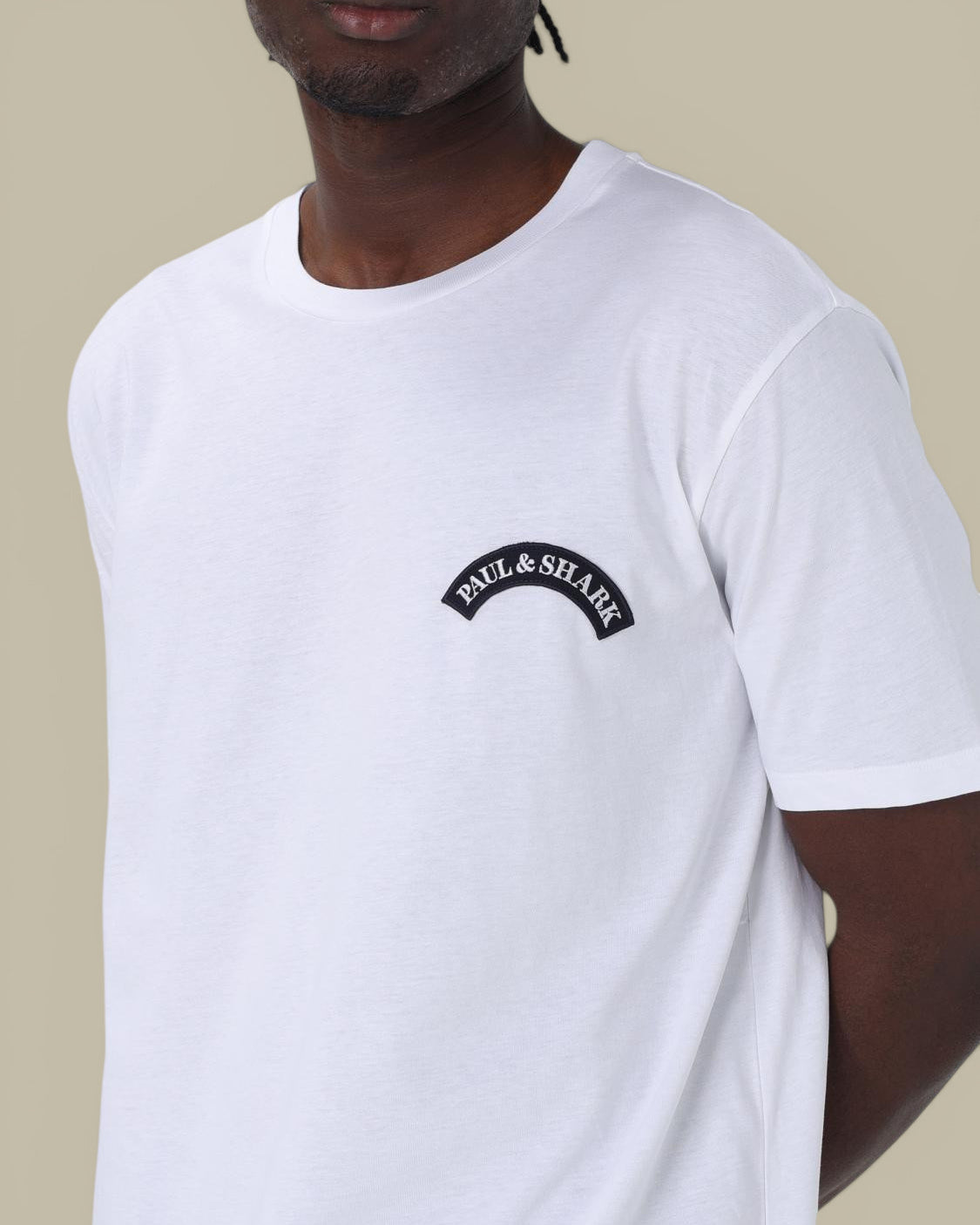 T-shirt Paul And Shark Blanc - Requin dans le dos Paul and Shark