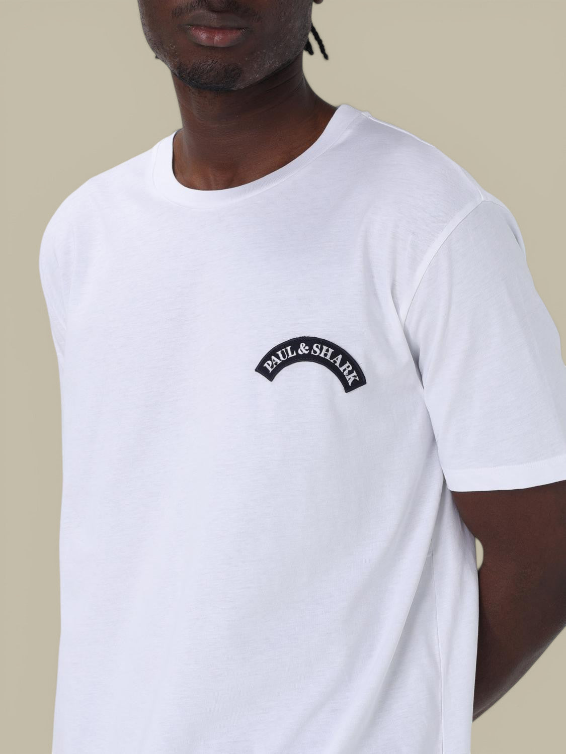 T-shirt Paul And Shark Blanc - Requin dans le dos Paul and Shark