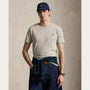 T-Shirt Ralph Lauren Gris - T-SHIRT COL ROND EN JERSEY À COUPE AJUSTÉE PERSONNALISÉE Ralph Lauren