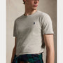 T-Shirt Ralph Lauren Gris - T-SHIRT COL ROND EN JERSEY À COUPE AJUSTÉE PERSONNALISÉE Ralph Lauren