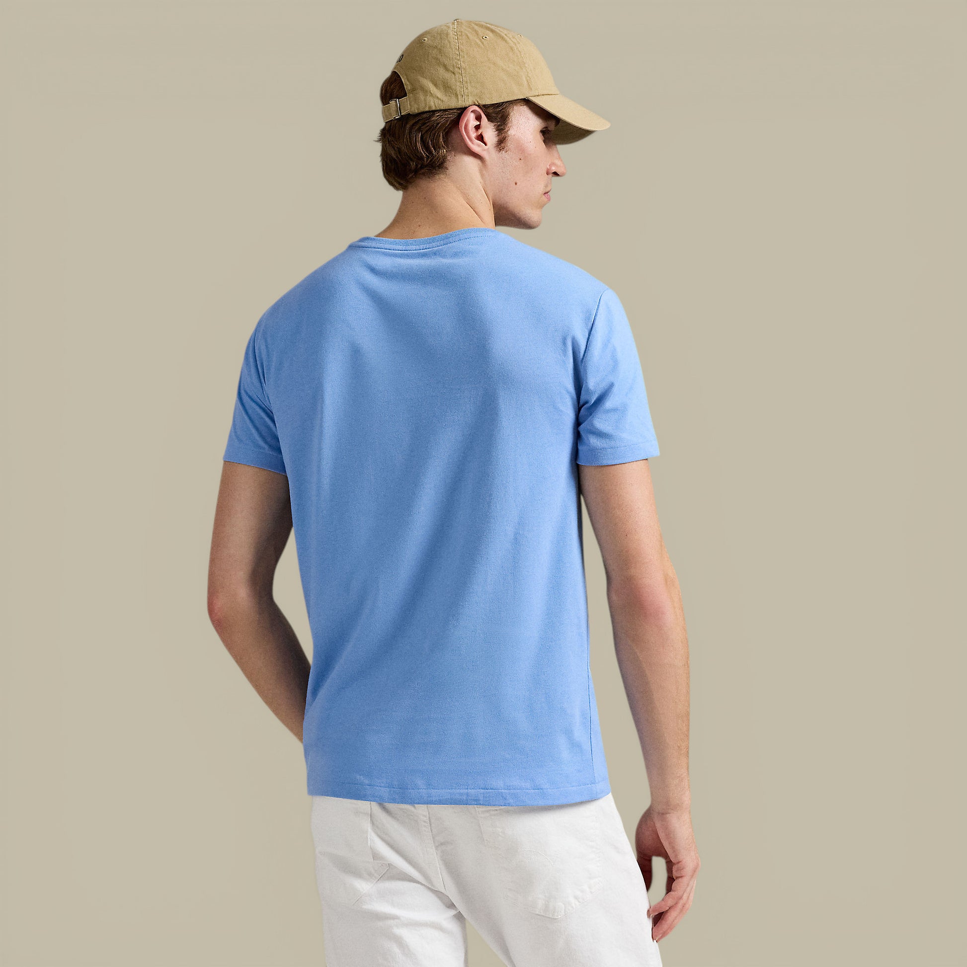 T-shirt Ralph Lauren Bleu - Custom Slim fit Ralph Lauren