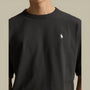 T-Shirt Ralph Lauren Gris Foncé - Coton Épais Ralph Lauren