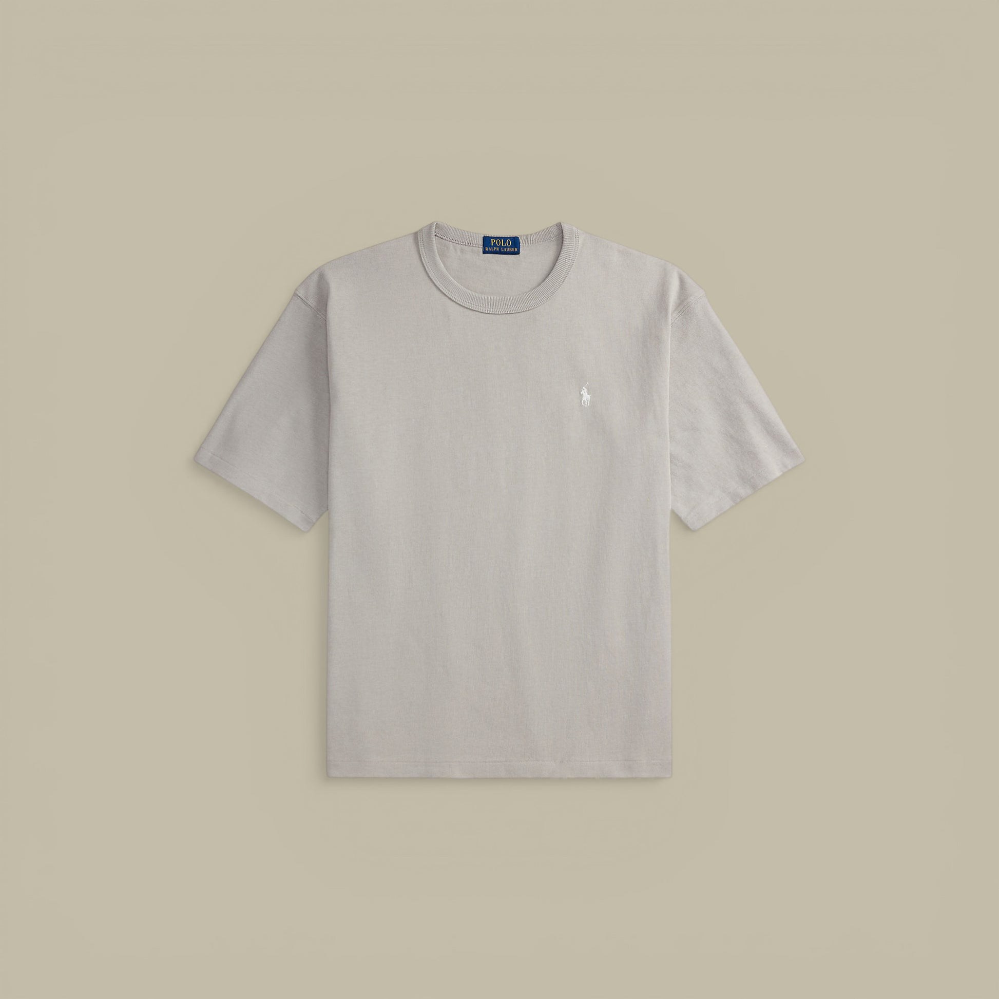 T-Shirt Ralph Lauren Gris - Coton Épais Ralph Lauren