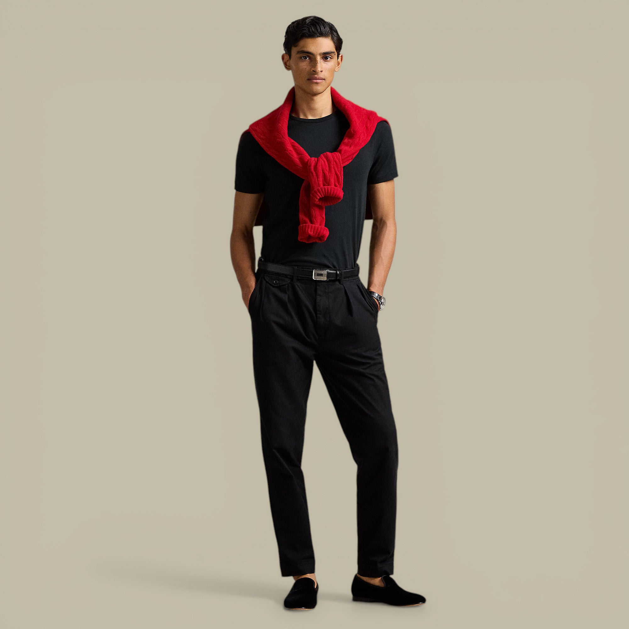 T-shirt Ralph lauren Noir - Custom Slim fit Ralph Lauren