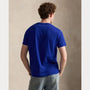T-Shirt Ralph Lauren Bleu - T-SHIRT COL ROND EN JERSEY À COUPE AJUSTÉE PERSONNALISÉE Ralph Lauren