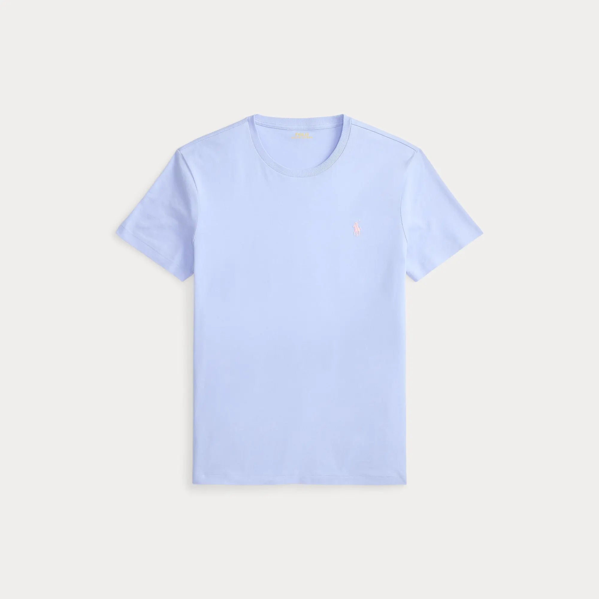 T-Shirt Ralph Lauren Bleu - T-SHIRT COL ROND EN JERSEY À COUPE AJUSTÉE PERSONNALISÉE Ralph Lauren