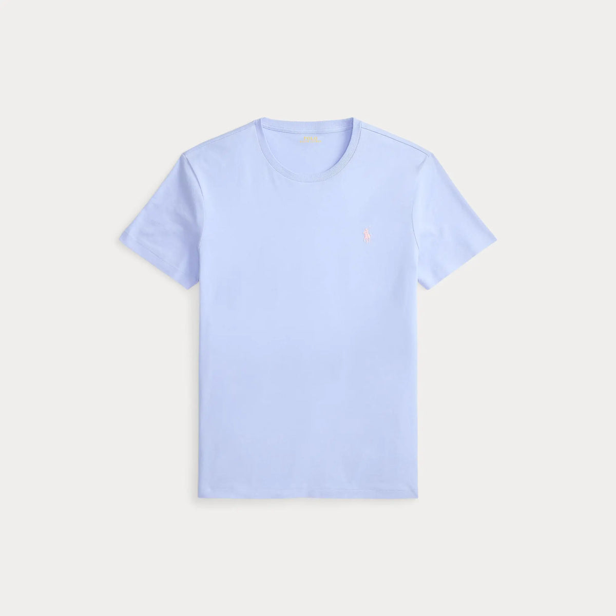 T-Shirt Ralph Lauren Bleu - T-SHIRT COL ROND EN JERSEY À COUPE AJUSTÉE PERSONNALISÉE Ralph Lauren