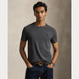 T-Shirt Ralph Lauren Gris - T-SHIRT COL ROND EN JERSEY À COUPE AJUSTÉE PERSONNALISÉE Ralph Lauren