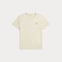 T-Shirt Ralph Lauren Beige - T-SHIRT COL ROND EN JERSEY À COUPE AJUSTÉE PERSONNALISÉE Ralph Lauren