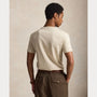 T-Shirt Ralph Lauren Beige - T-SHIRT COL ROND EN JERSEY À COUPE AJUSTÉE PERSONNALISÉE Ralph Lauren