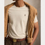 T-Shirt Ralph Lauren Beige - T-SHIRT COL ROND EN JERSEY À COUPE AJUSTÉE PERSONNALISÉE Ralph Lauren