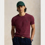 T-Shirt Ralph Lauren Bordeaux - T-SHIRT COL ROND EN JERSEY À COUPE AJUSTÉE PERSONNALISÉE Ralph Lauren