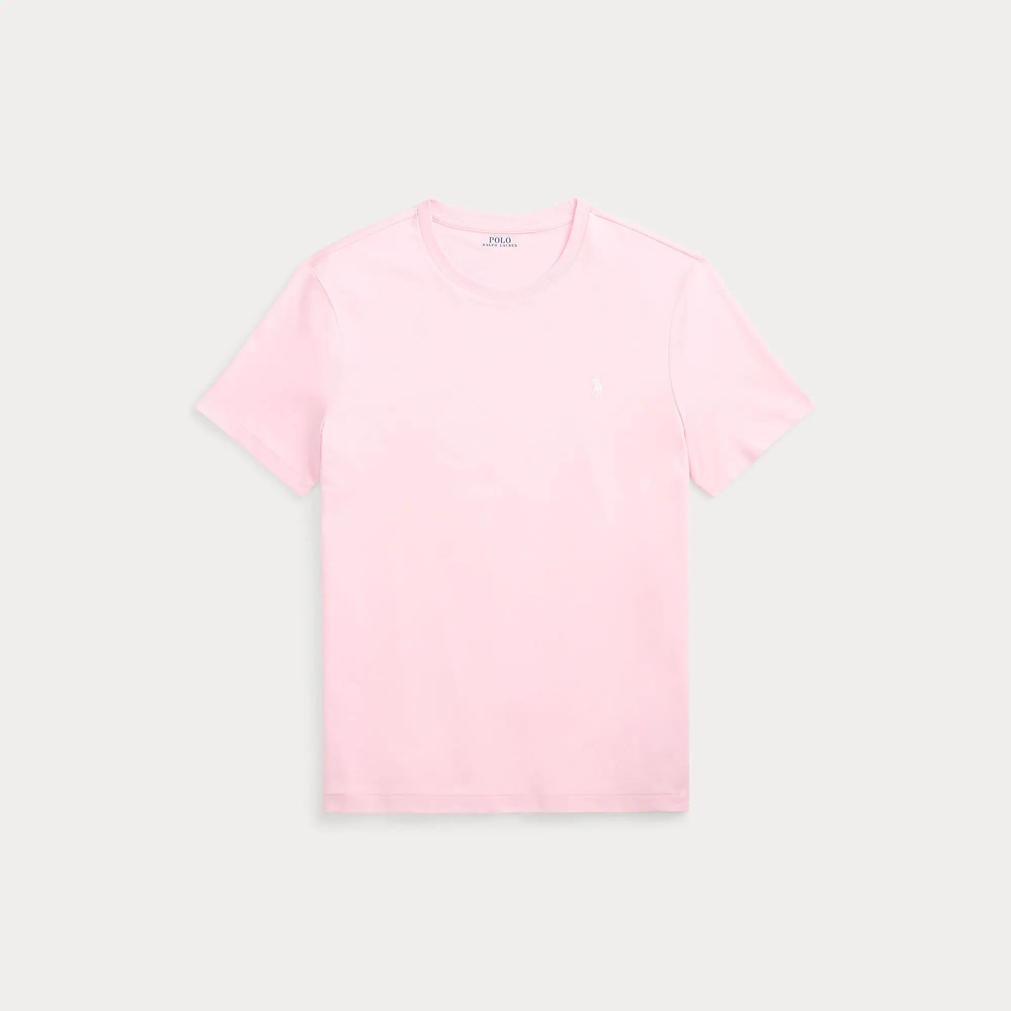 T-Shirt Ralph Lauren Rose - T-SHIRT COL ROND EN JERSEY À COUPE AJUSTÉE PERSONNALISÉE Ralph Lauren