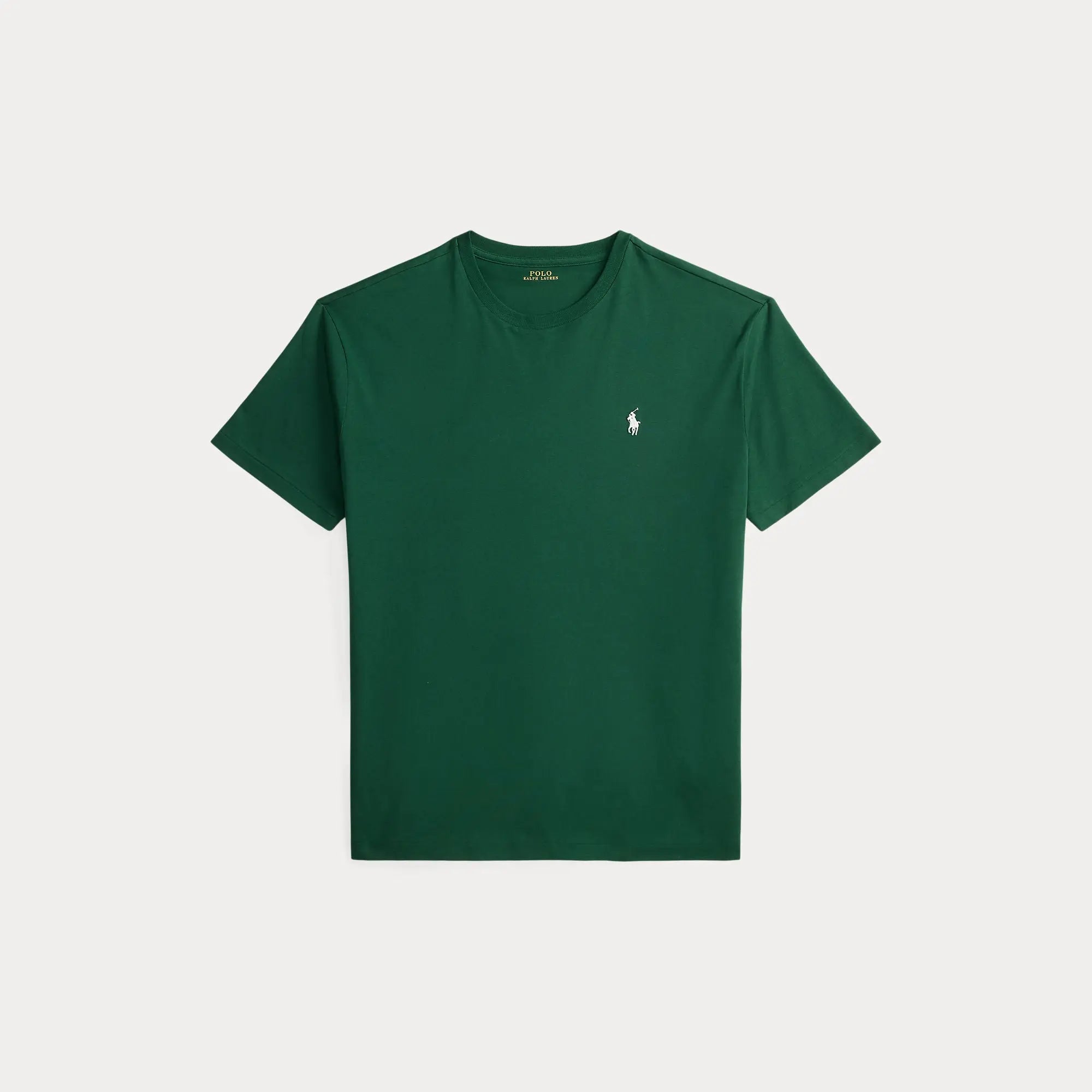 T-Shirt Ralph Lauren Vert - T-SHIRT COL ROND EN JERSEY À COUPE AJUSTÉE PERSONNALISÉE Ralph Lauren