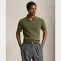 Polo Ralph Lauren Kaki - POINTELLE-RIBBED POLO SHIRT Ralph Lauren