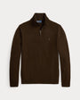 Pull Ralph Lauren Marron - PULL EN LAINE À QUART DE ZIP Ralph Lauren