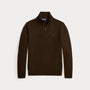 Pull Ralph Lauren Marron - PULL EN LAINE À QUART DE ZIP Ralph Lauren