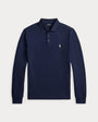 Polo Manche Longue Ralph Lauren Bleu Marine -  Polo en maille extensible coupe ajustée Ralph Lauren