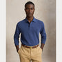 Polo Manche Longue Ralph Lauren Bleu - POLO EN MAILLE PIQUÉE CUSTOM SLIM FIT Ralph Lauren