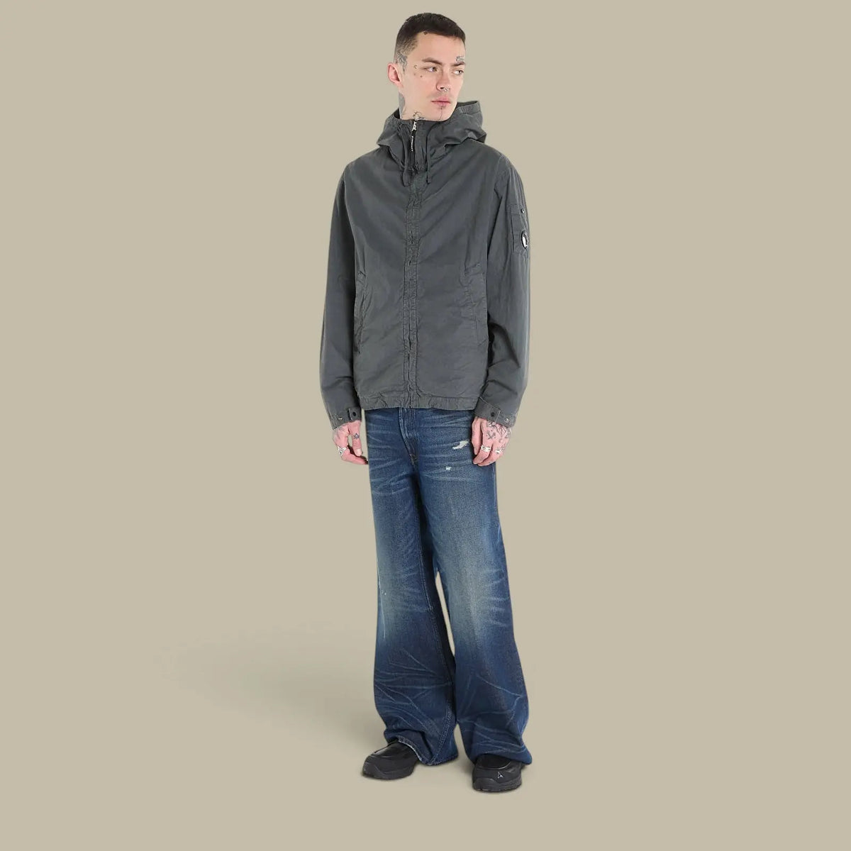 Veste à Capuche C.P. Company Gris - Micro-Reps C.P. Company