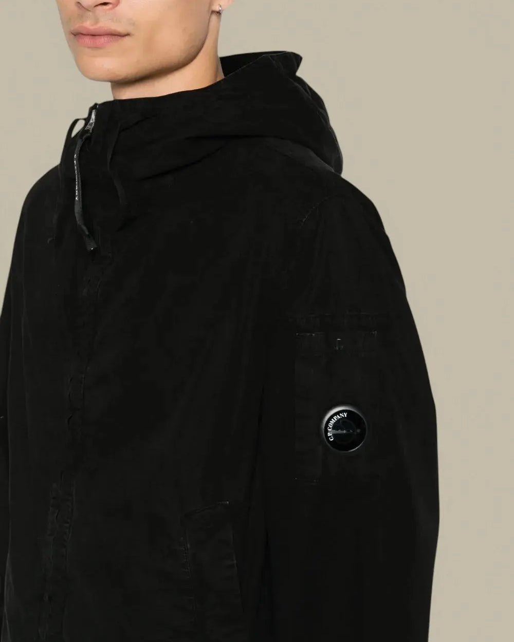 Veste à Capuche C.P. Company Noir - Micro-Reps C.P. Company