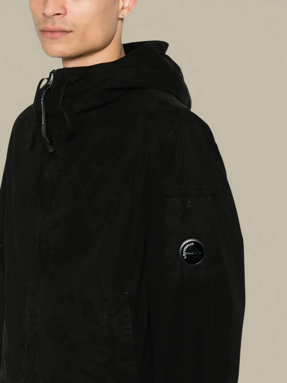 Veste à Capuche C.P. Company Noir - Micro-Reps C.P. Company