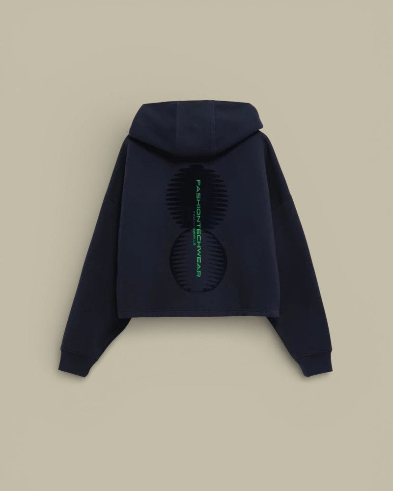 Veste à capuche Gertrude Marine - Angelina - veste