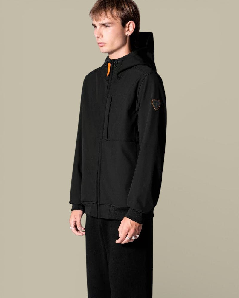 Veste à capuche Gertrude Noir - Softshell - veste