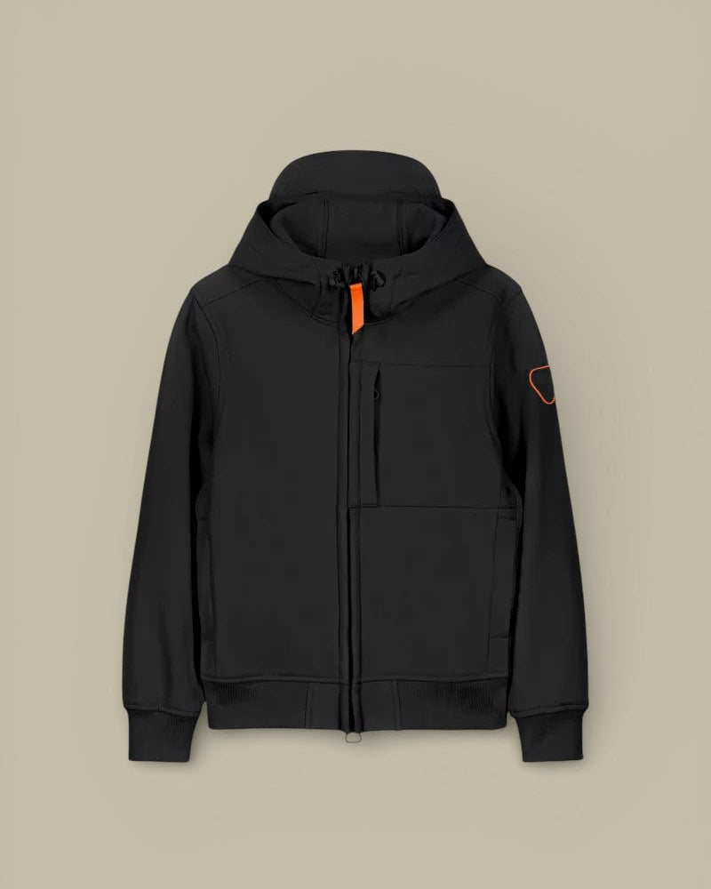 Veste à capuche Gertrude Noir - Softshell - veste