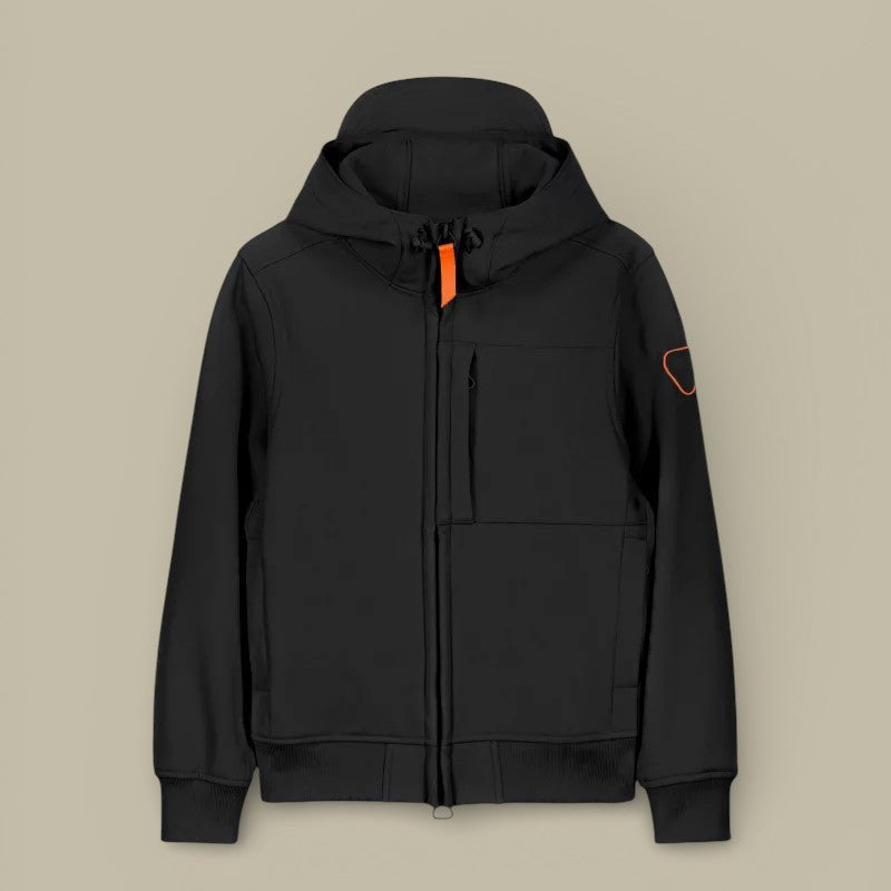 Veste à capuche Gertrude Noir - Softshell - veste