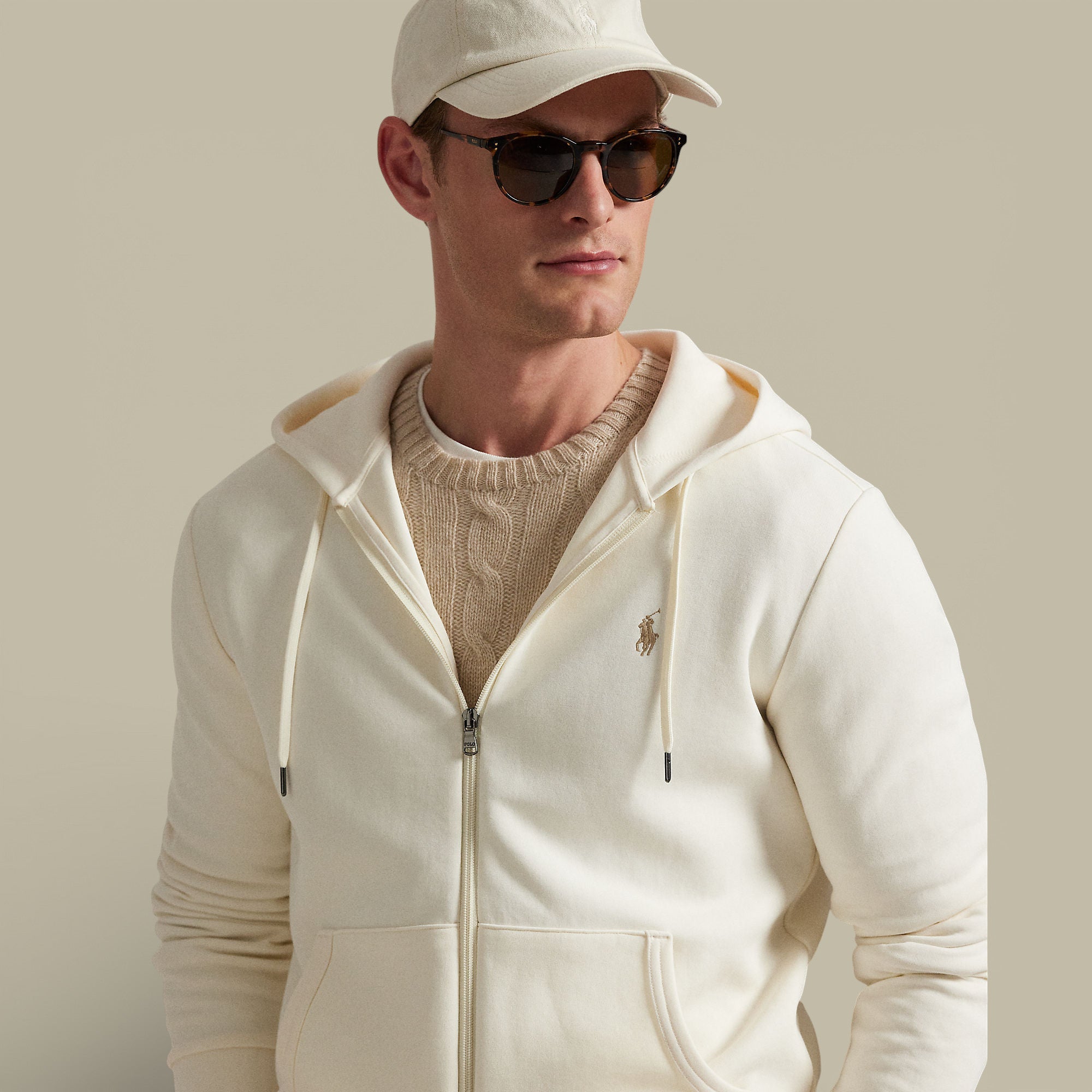 Veste à Capuche Ralph Lauren Beige - veste