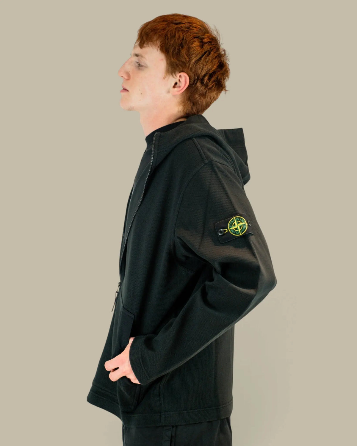 Veste à Capuche Stone Island Black - Interlock Stone Island