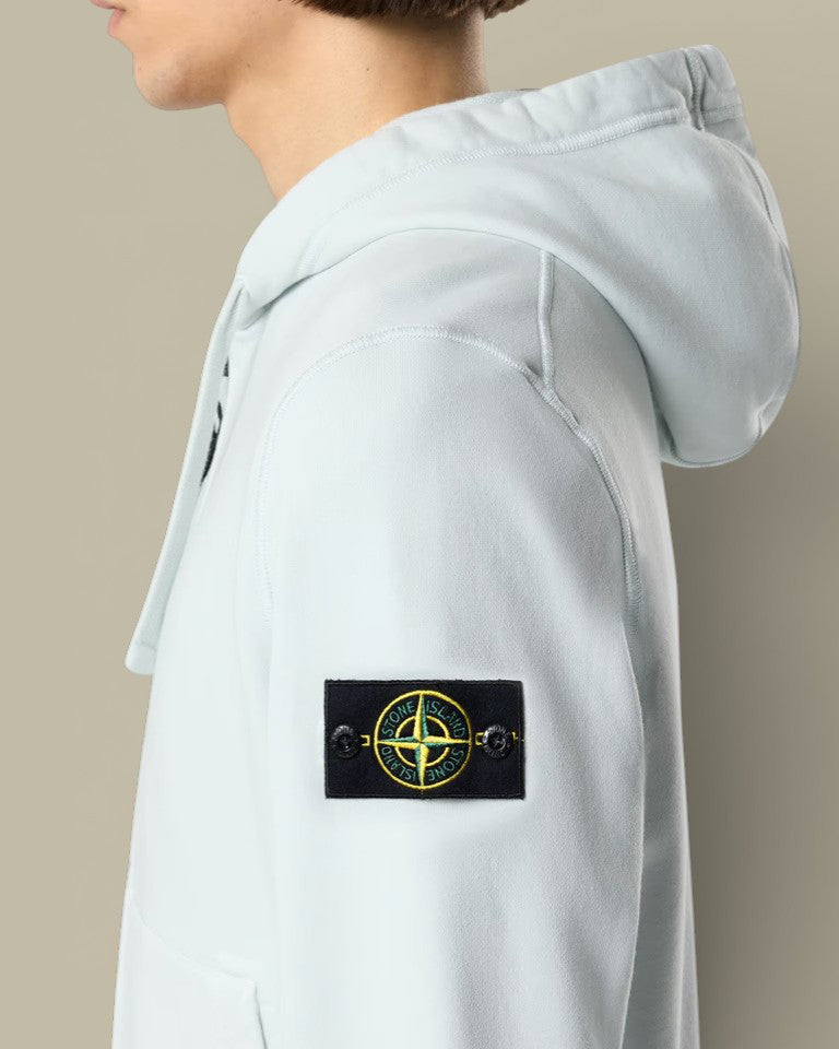 Veste à Capuche Stone Island - Bleu ciel - sweat