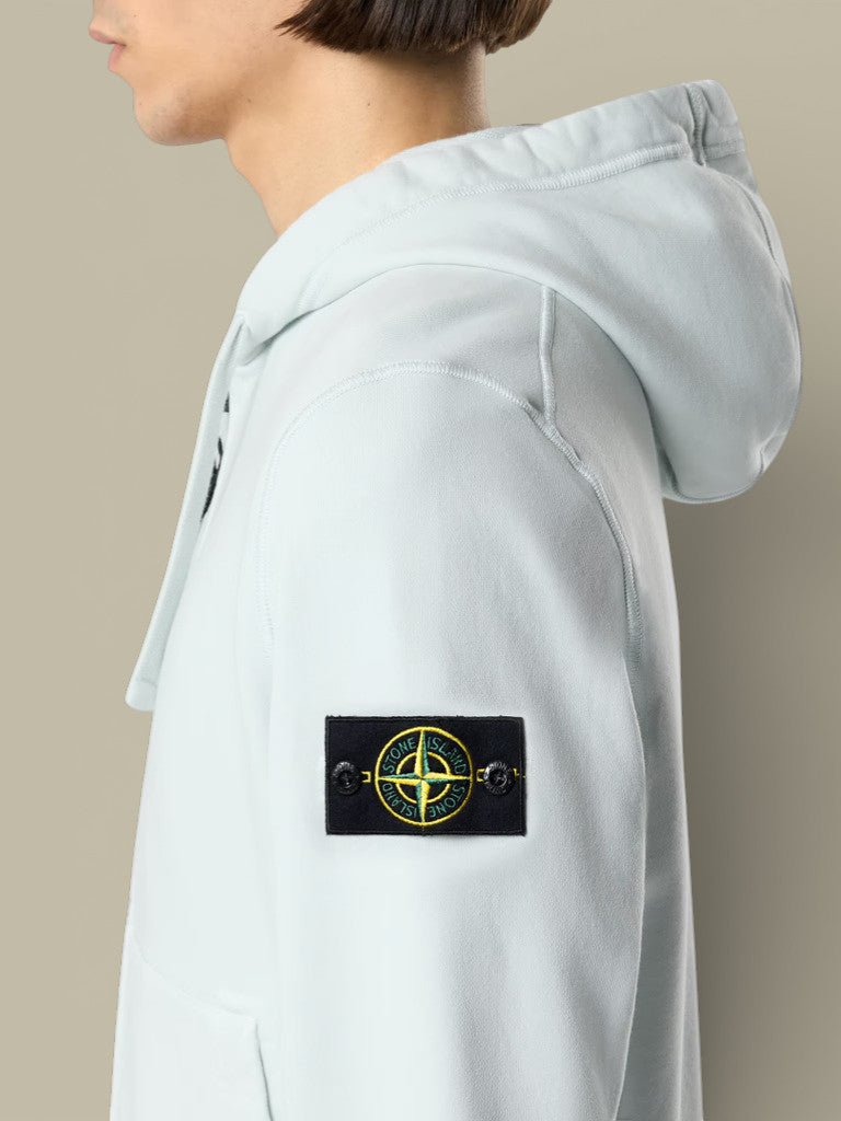 Veste à Capuche Stone Island - Bleu ciel - sweat