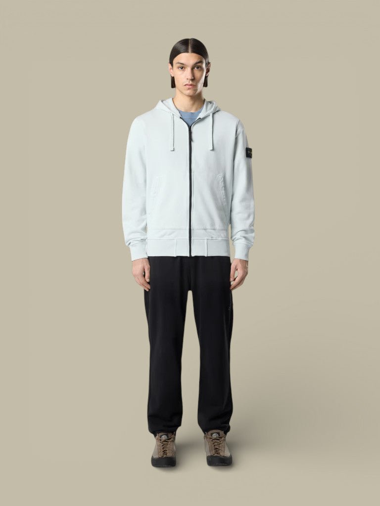 Veste à Capuche Stone Island - Bleu ciel - sweat