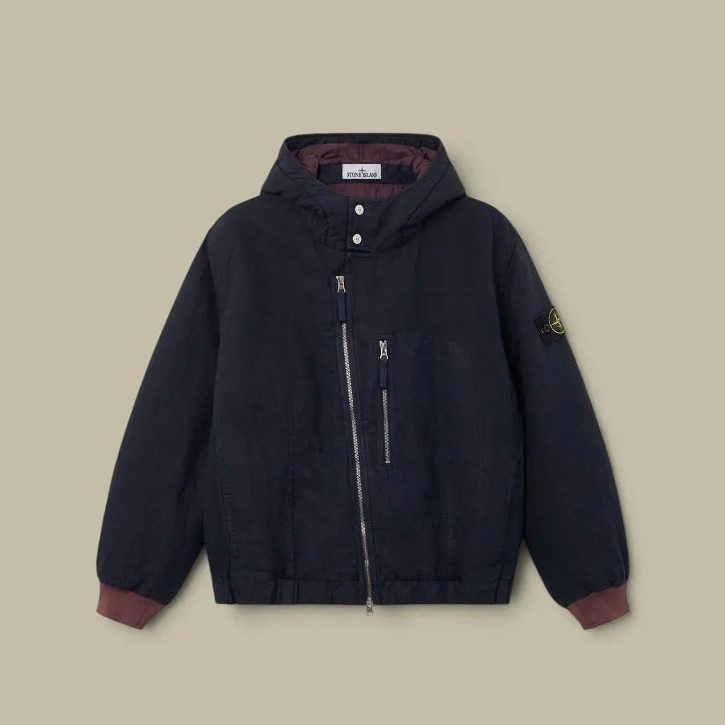 Veste à Capuche Stone Island Bleu Marine - Matelassée Stone Island