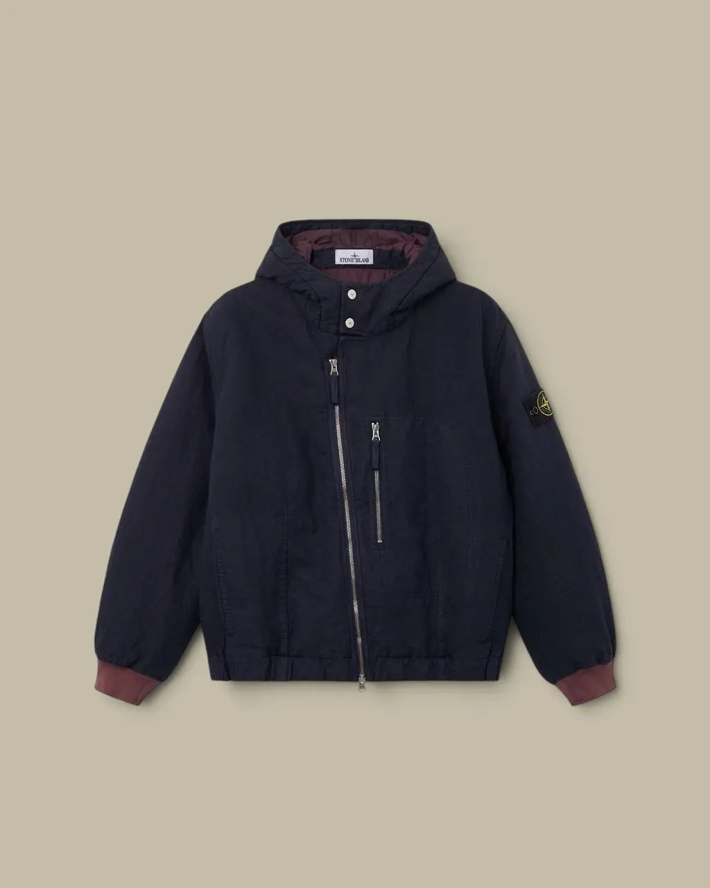 Veste à Capuche Stone Island Bleu Marine - Matelassée Stone Island