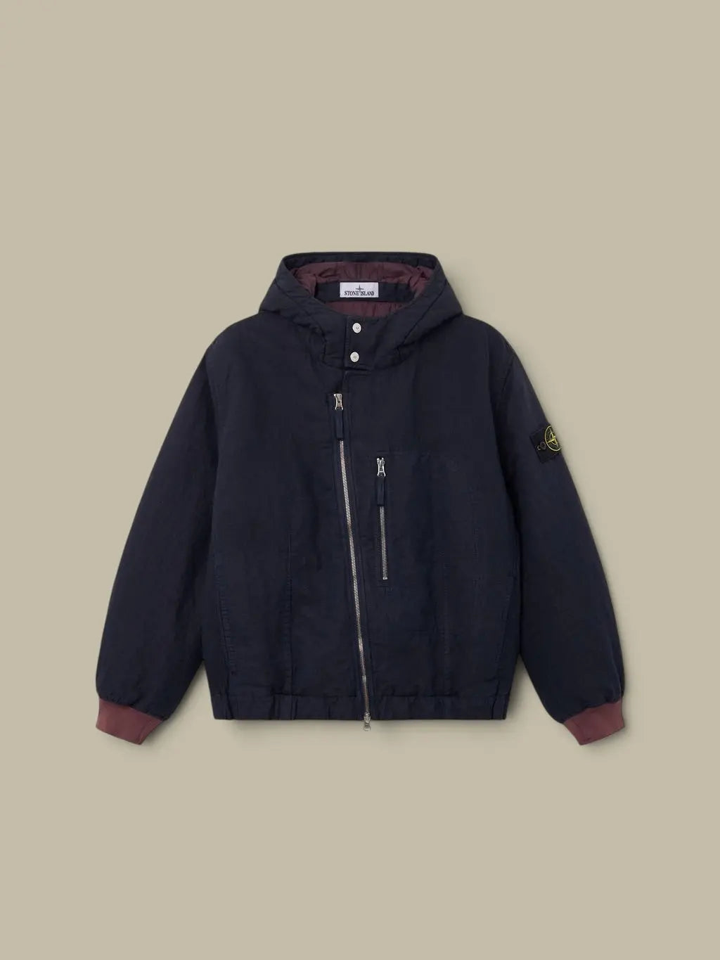 Veste à Capuche Stone Island Bleu Marine - Matelassée Stone Island